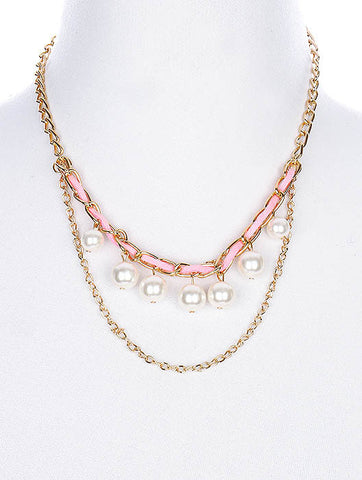 NECKLACE  NIN1409GDPNK - Scarvesnthangs
 - 2