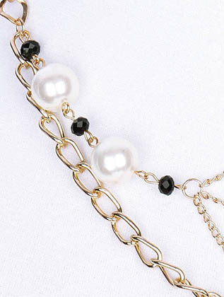 NECKLACE  NIN1412GDBLK - Scarvesnthangs
 - 3