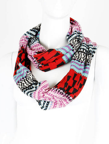 SCARF   PRINT  NLF5059RED - Scarvesnthangs
 - 2