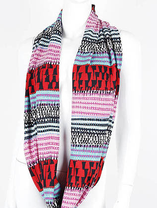 SCARF   PRINT  NLF5059RED - Scarvesnthangs
 - 3