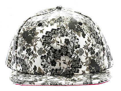 HAT AND CAP   FLORAL  NLH2162BLK