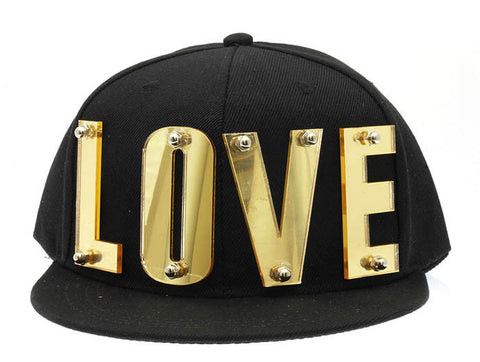 HAT AND CAP   LOVE  NLH2176GDBLK - Scarvesnthangs
 - 2