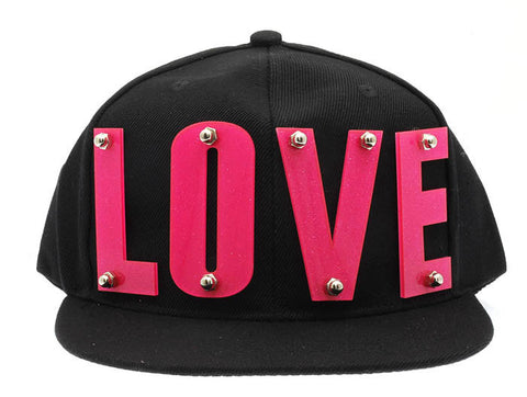 HAT AND CAP   LOVE  NLH2176PKBLK - Scarvesnthangs
 - 2