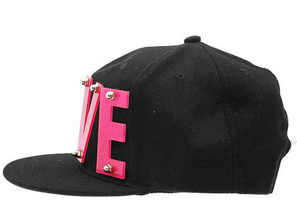 HAT AND CAP   LOVE  NLH2176PKBLK - Scarvesnthangs
 - 3