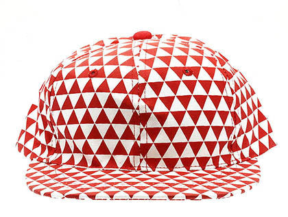 HAT AND CAP   TRIANGLE  NLH2187RED