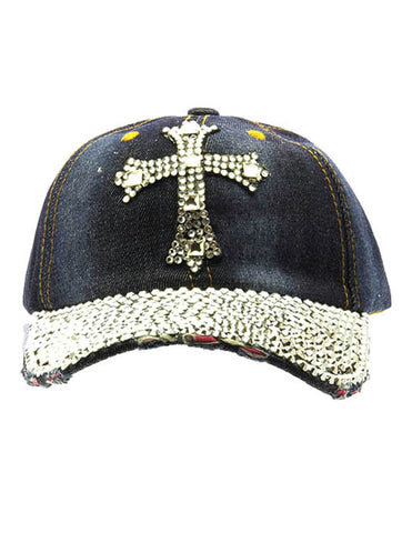 HAT AND CAP   CROSS  NLH2246RDDBLU - Scarvesnthangs
 - 2