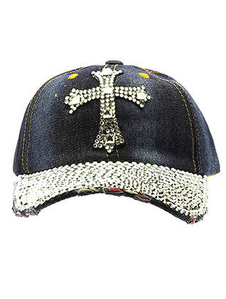 HAT AND CAP   CROSS  NLH2246RDDBLU