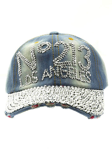 HAT AND CAP   NO213 LOS ANGELES  NLH2312RDBLU - Scarvesnthangs
 - 2