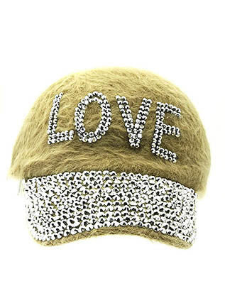HAT AND CAP   LOVE  NLH2316RDBEG