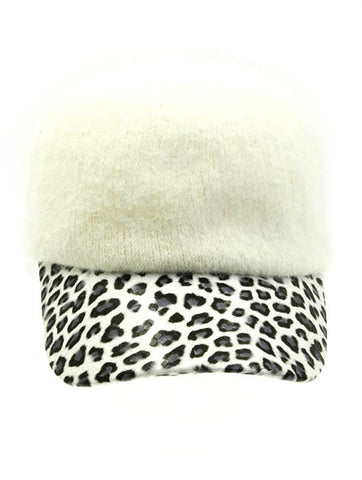 HAT AND CAP   LEOPARD PRINT  NLH2323WHT - Scarvesnthangs
 - 2