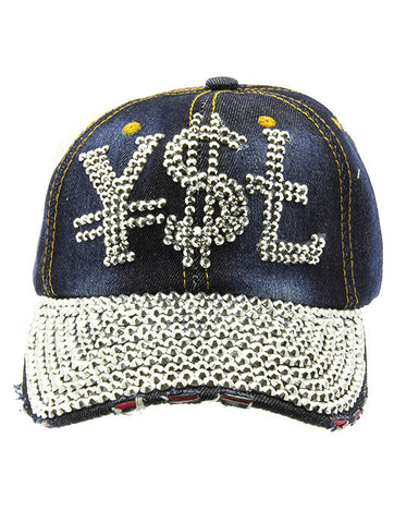 HAT AND CAP   LOGO  NLH2349RDDBLU - Scarvesnthangs
 - 2