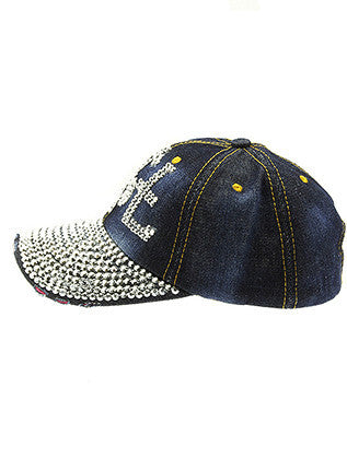 HAT AND CAP   LOGO  NLH2349RDDBLU - Scarvesnthangs
 - 3