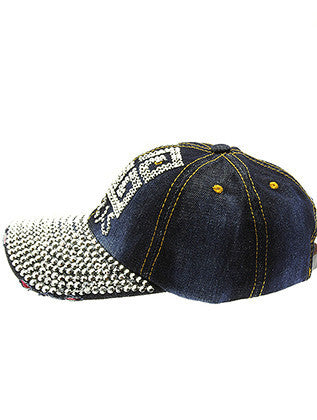 HAT AND CAP   LOGO  NLH2351RDDBLU - Scarvesnthangs
 - 3