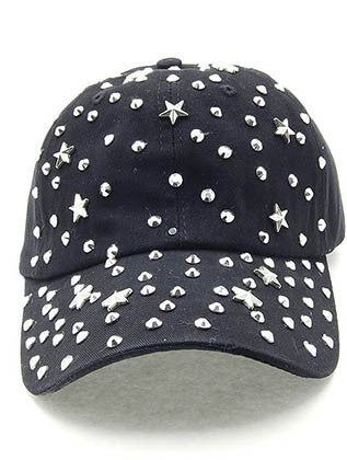HAT AND CAP   STAR  NLH2370RDBLK