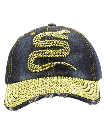 HAT AND CAP   SNAKE  NLH2403GDDBLU - Scarvesnthangs
 - 2