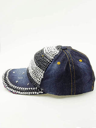 HAT AND CAP   METALLIC STUD  NLH2410RDBLK - Scarvesnthangs
 - 3