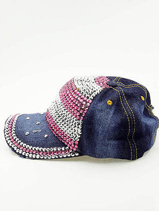 HAT AND CAP   METALLIC STUD  NLH2410RDPNK - Scarvesnthangs
 - 3
