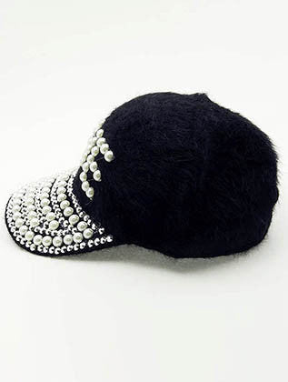 HAT AND CAP   LOVE  NLH2411CRMBLK - Scarvesnthangs
 - 3