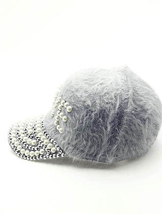 HAT AND CAP   LOVE  NLH2411CRMGRY - Scarvesnthangs
 - 3