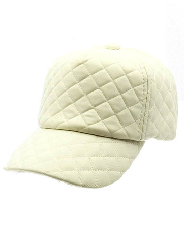 HAT AND CAP   STICHED  NLH2416WHT - Scarvesnthangs
 - 2