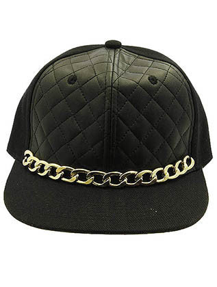 HAT AND CAP   CHUNKY CHAIN  NLH2422GDBLK
