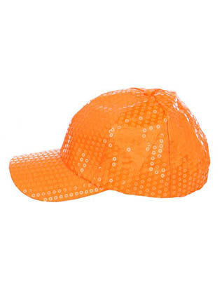 HAT AND CAP   SEQUIN  NLH2486ORG - Scarvesnthangs
 - 3