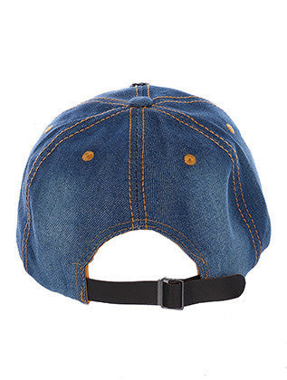HAT AND CAP   LUCITE STONE  NLH3031MLTBLU - Scarvesnthangs
 - 3