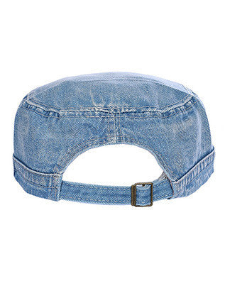 HAT AND CAP   LUCITE STONE  NLH3038RDBLU - Scarvesnthangs
 - 3
