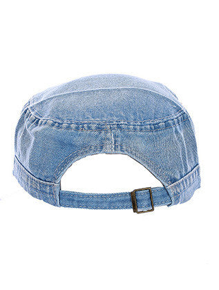HAT AND CAP   LUCITE STONE  NLH3039MLTBLU - Scarvesnthangs
 - 3