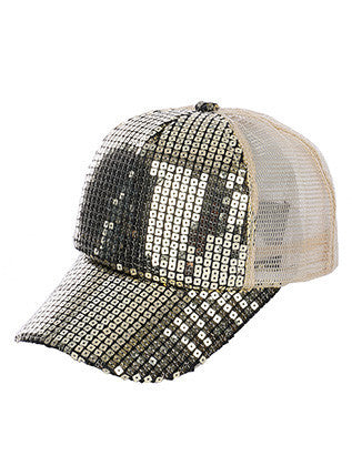 HAT AND CAP   SEQUIN  NLH3048GOD