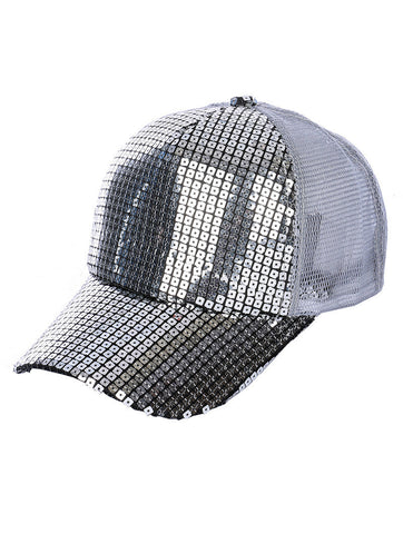 HAT AND CAP   SEQUIN  NLH3048SIV - Scarvesnthangs
 - 2