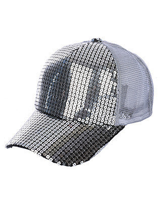 HAT AND CAP   SEQUIN  NLH3048SIV