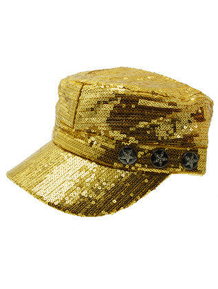HAT AND CAP   SEQUIN  NLH3049YEW
