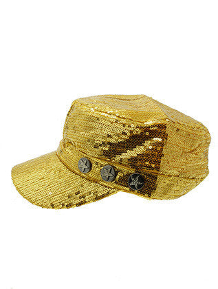 HAT AND CAP   SEQUIN  NLH3049YEW - Scarvesnthangs
 - 3