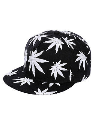 HAT AND CAP   LEAF PRINT  NLH3053WHT