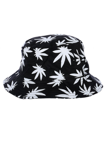HAT AND CAP   LEAF PRINT  NLH3054WHT - Scarvesnthangs
 - 2