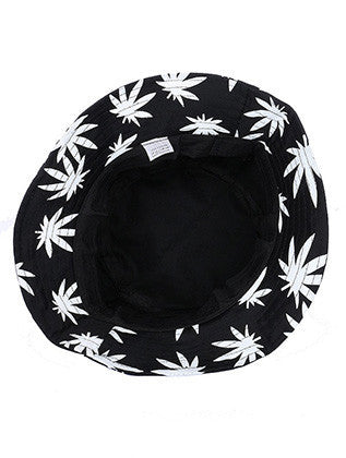 HAT AND CAP   LEAF PRINT  NLH3054WHT - Scarvesnthangs
 - 3