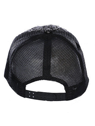 HAT AND CAP   SEQUIN  NLH3055GDBLK - Scarvesnthangs
 - 3