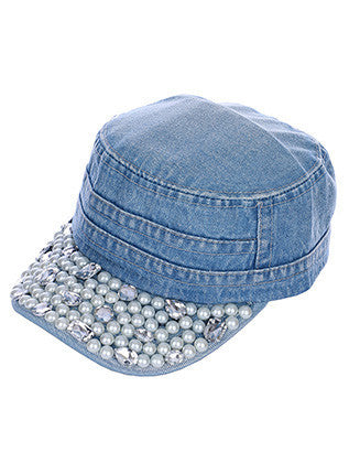 HAT AND CAP   PEARL  NLH3059CLRLBLU