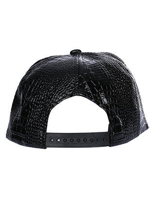 HAT AND CAP   ALLIGATOR SKIN PATTERN  NLH3060BLK - Scarvesnthangs
 - 3