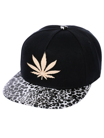 HAT AND CAP   METAL LEAF  NLH3063GDBLK - Scarvesnthangs
 - 2