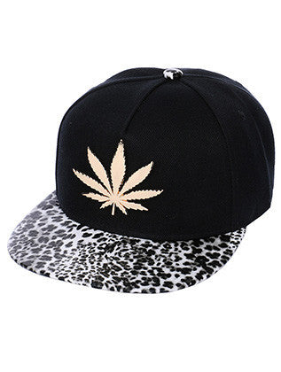 HAT AND CAP   METAL LEAF  NLH3063GDBLK