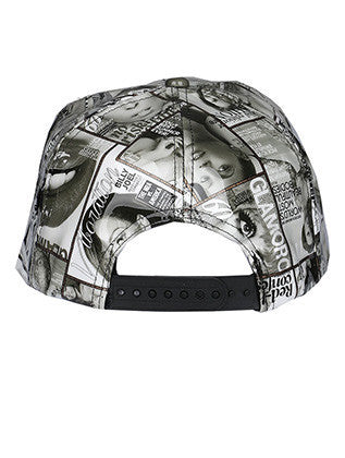HAT AND CAP   MAGAZINE PRINT  NLH3072GDBLK - Scarvesnthangs
 - 3