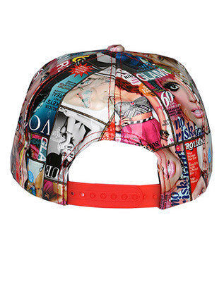 HAT AND CAP   MAGAZINE PRINT  NLH3072GDMLT - Scarvesnthangs
 - 3