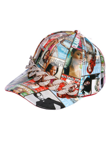 HAT AND CAP   MAGAZINE PRINT  NLH3073GDMLT - Scarvesnthangs
 - 2