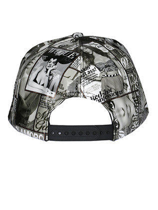 HAT AND CAP   MAGAZINE PRINT  NLH3076RDBLK - Scarvesnthangs
 - 3