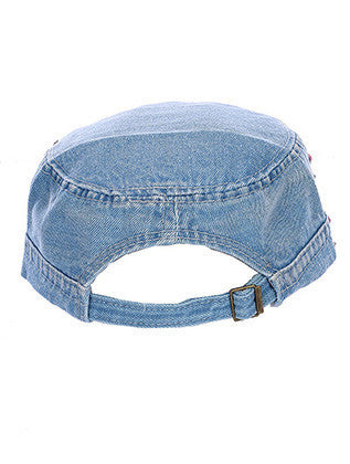 HAT AND CAP   LUCITE STONE  NLH3078MLTBLU - Scarvesnthangs
 - 3