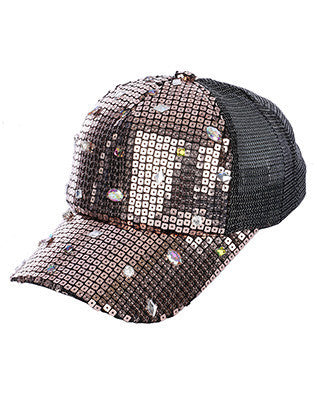 HAT AND CAP   SEQUIN  NLH3086ABOBRO