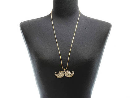 NECKLACE  NLN2004GDBLU - Scarvesnthangs
 - 3