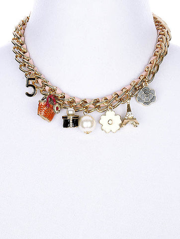 NECKLACE  NLN2018GDPNK - Scarvesnthangs
 - 2